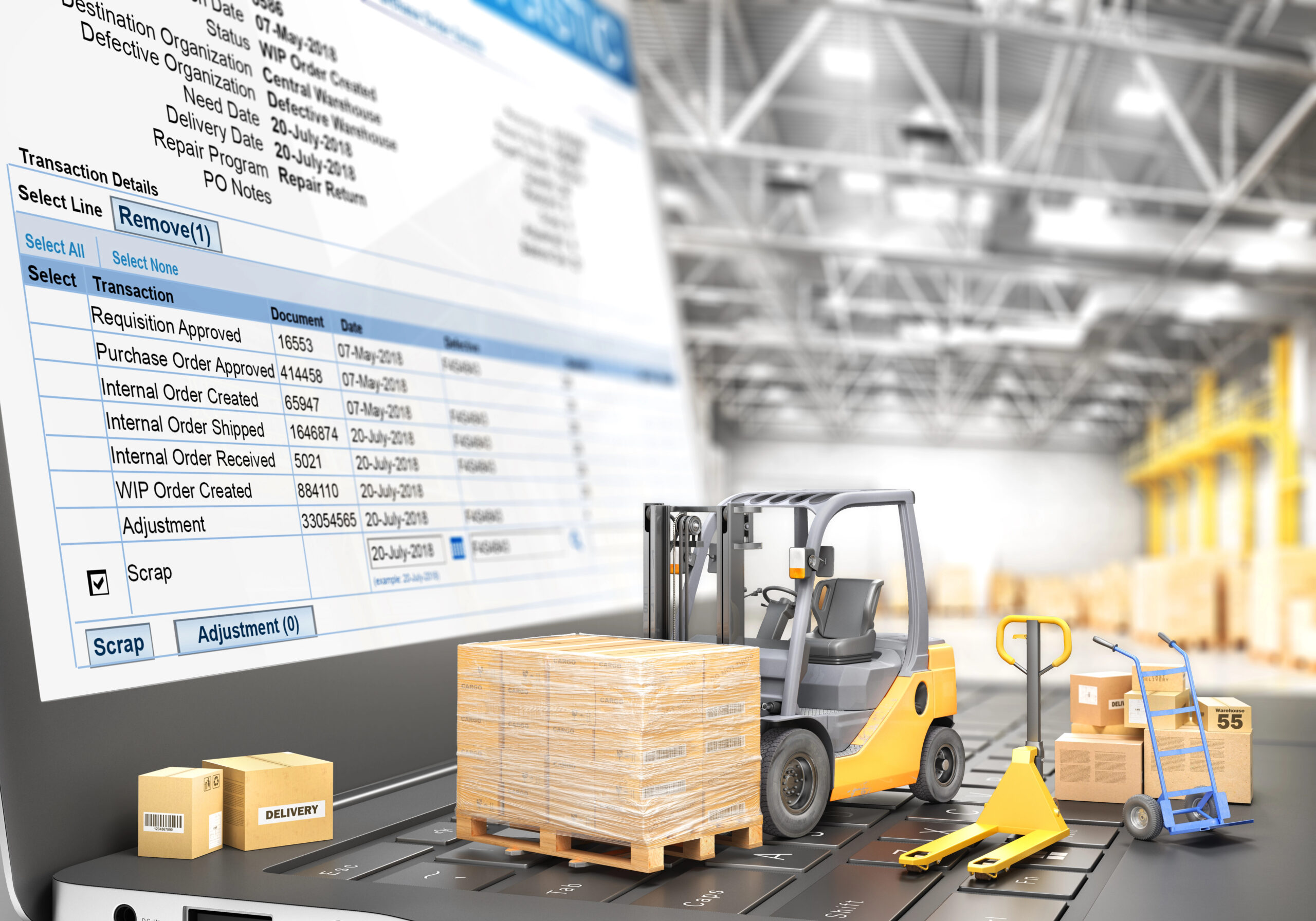 仓库管理软件与物流设备